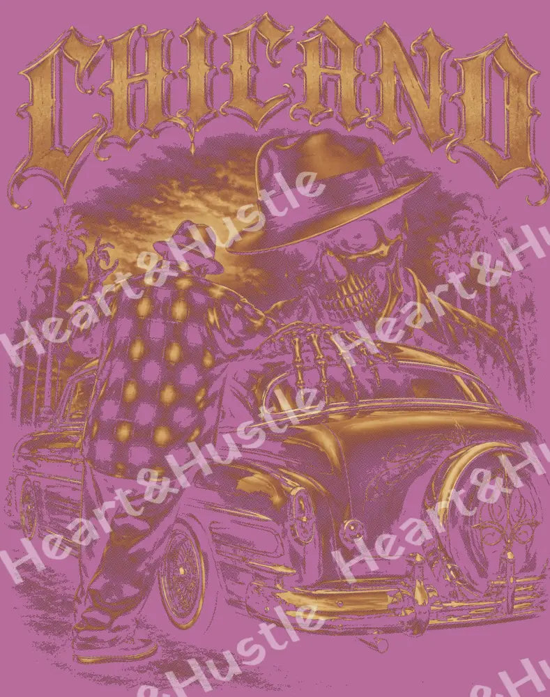 Chicano Brown Skelly Halftone