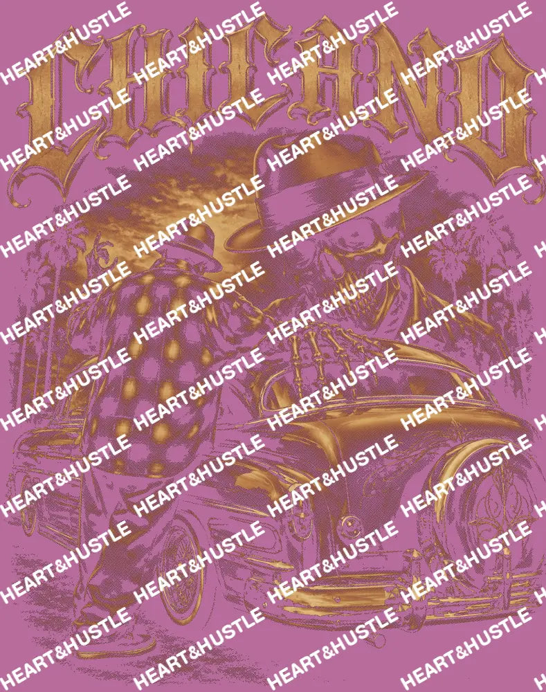 Chicano Brown Skelly Halftone