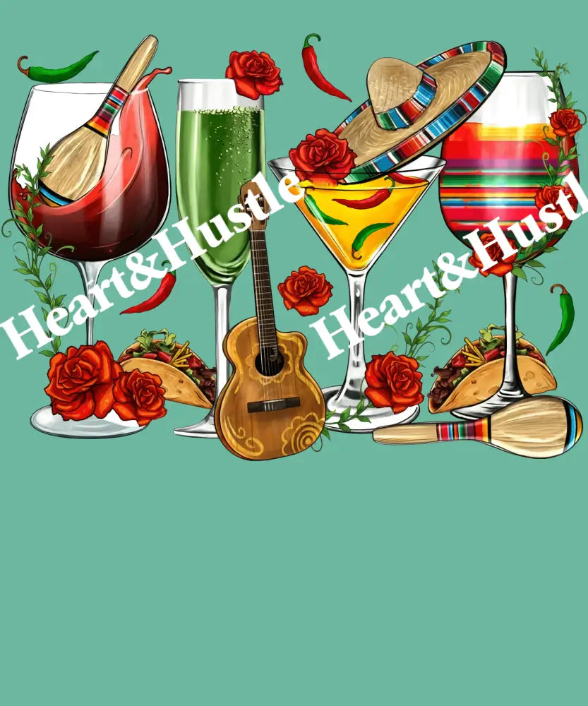 Cinco De Mayo Wine Glasses