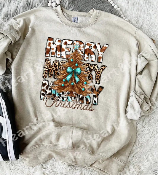 Cowhide Merry Christmas