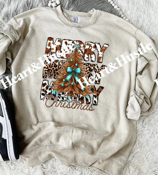 Cowhide Merry Christmas