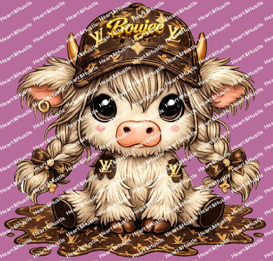 Designer Boujee LV Cow