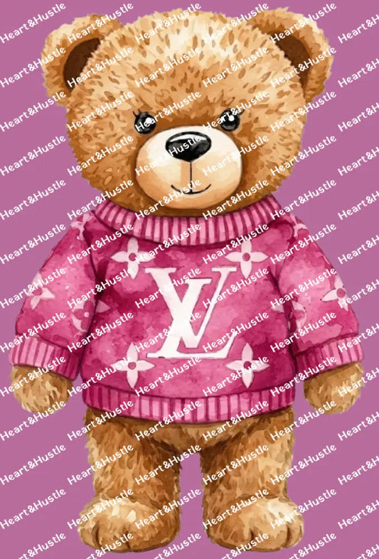 Designer Boujee Pink Teddy Bear