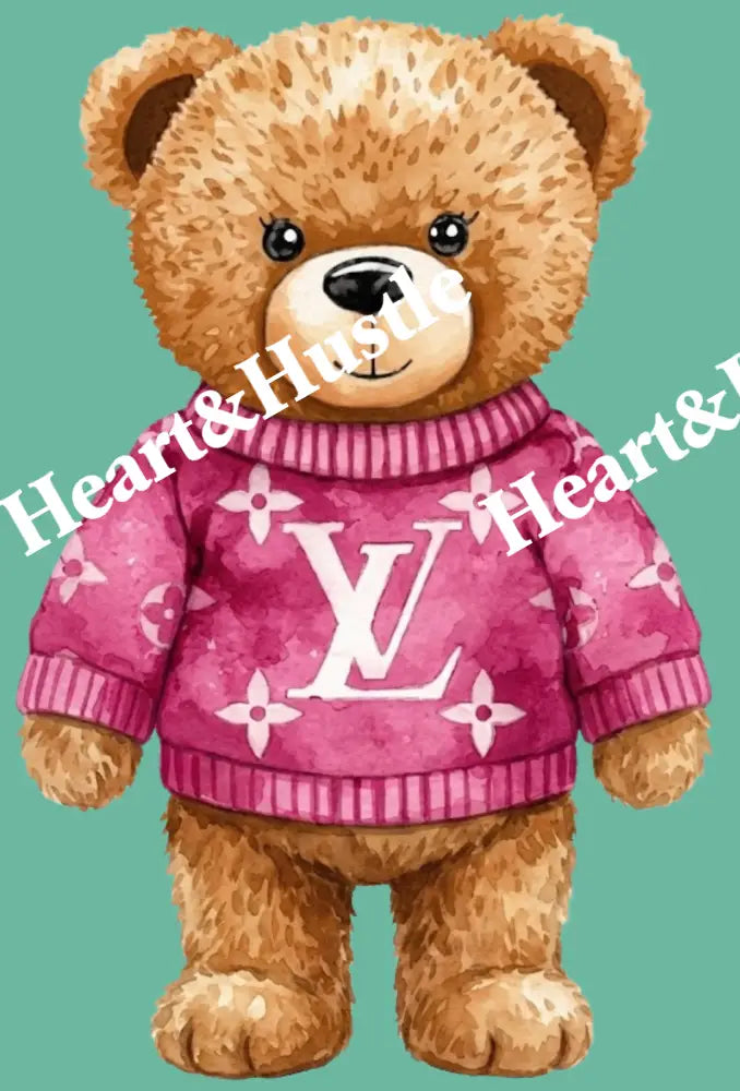 Designer Boujee Pink Teddy Bear