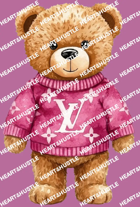 Designer Boujee Pink Teddy Bear
