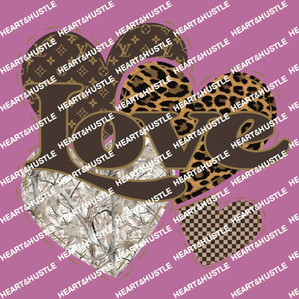Designer Cheetah Love Heart