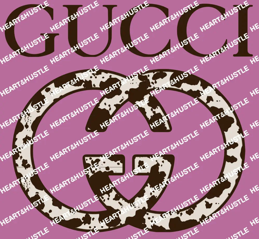 Designer Gu cow print