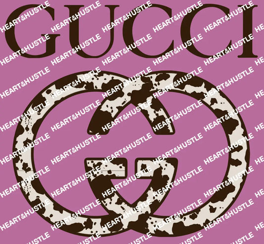 Designer Gu cow print