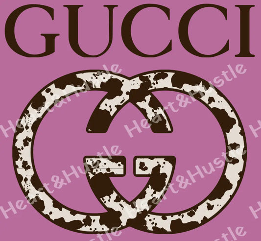 Designer Gu cow print