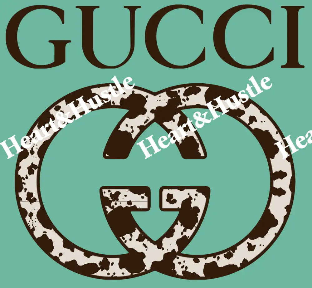 Designer Gu cow print