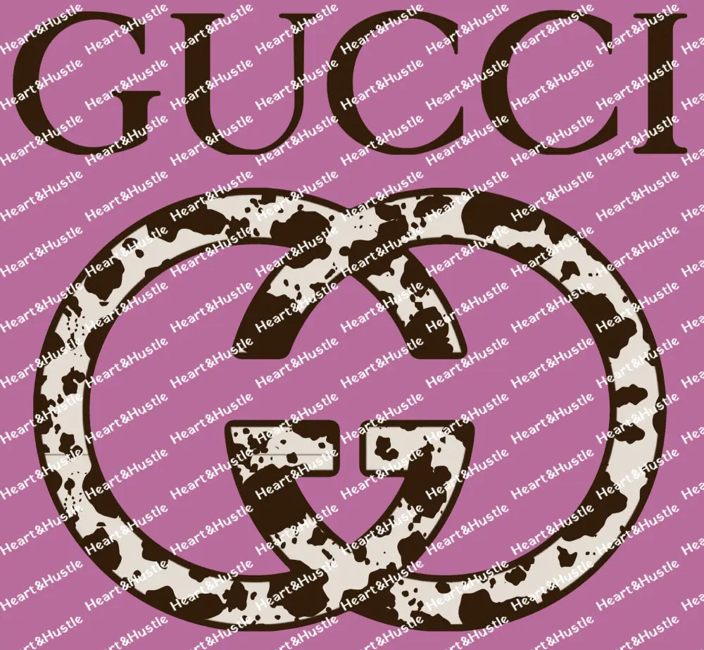 Designer Gu cow print