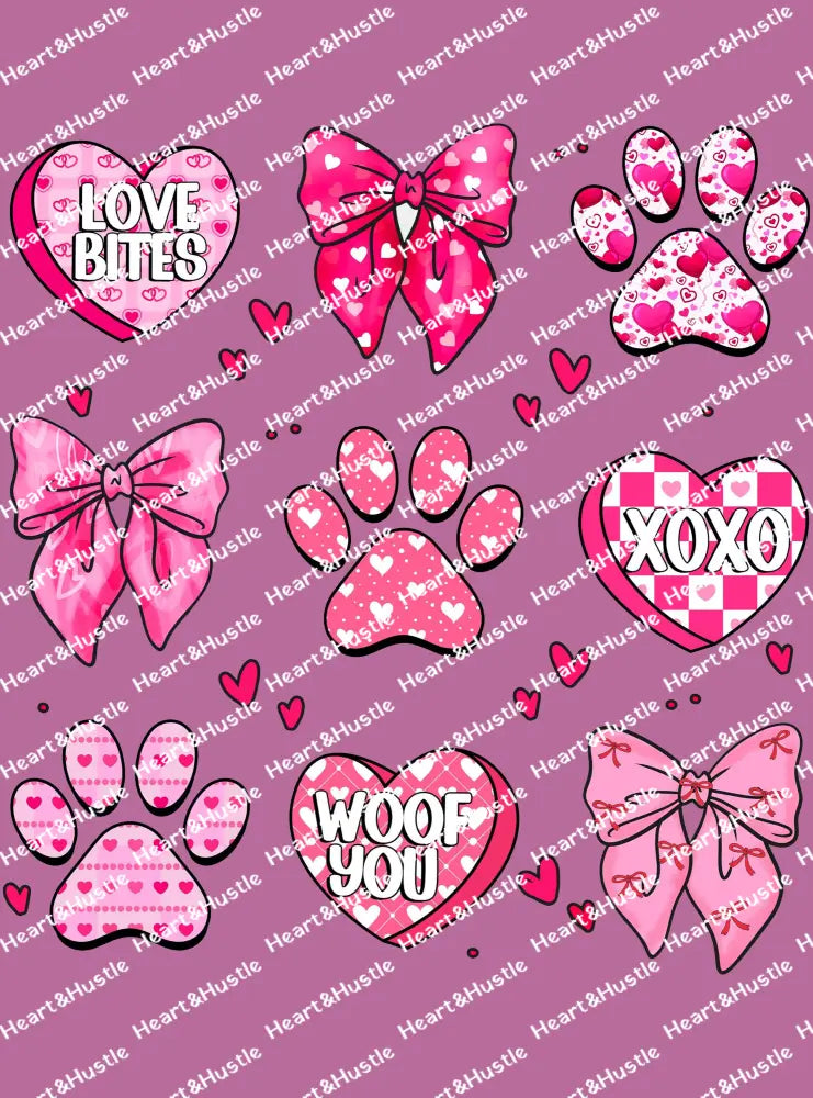 Dog Paw Valentines Day