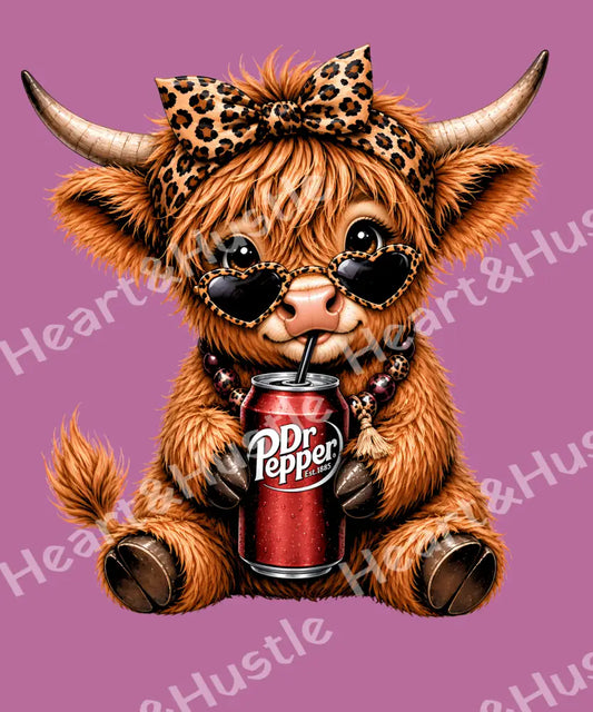 Dr Pepper Highland Cow