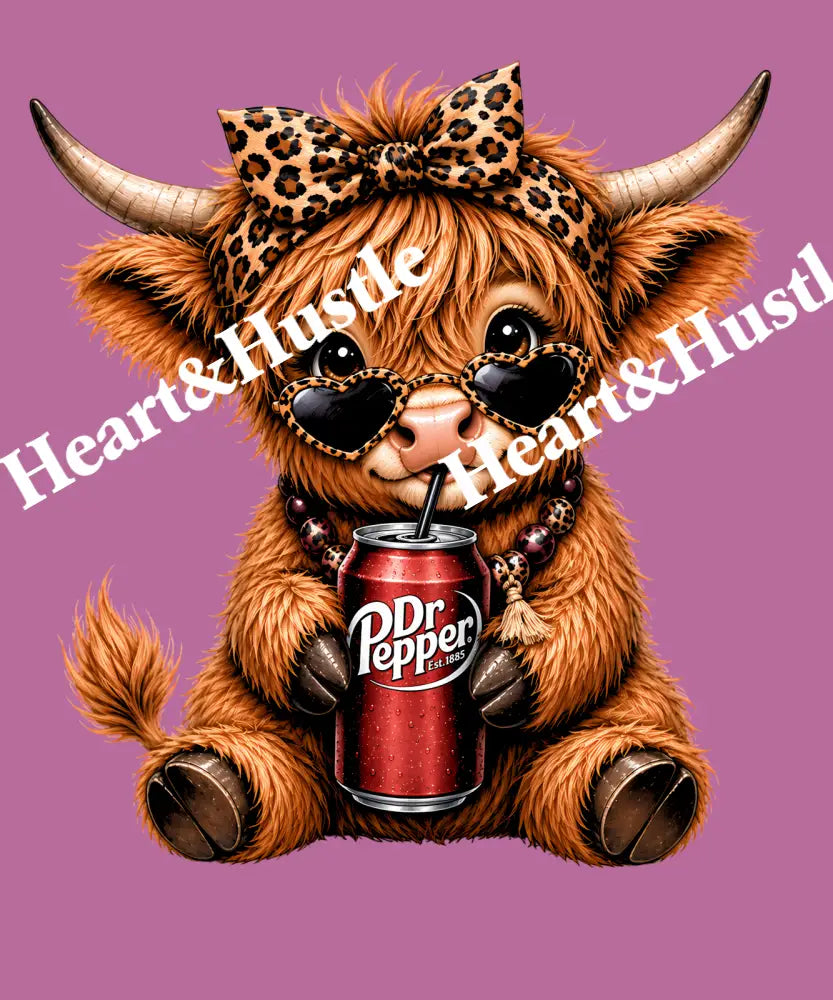 Dr Pepper Highland Cow