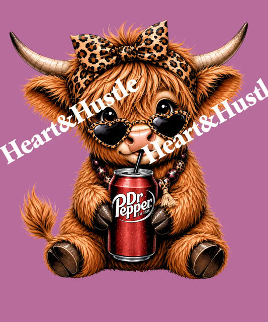 Dr Pepper Highland Cow