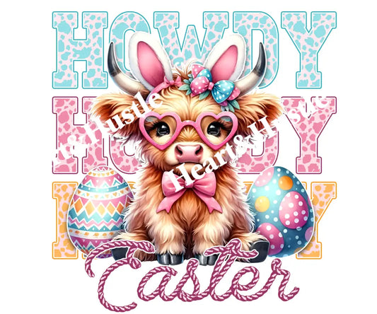 Easter Howdy Cow