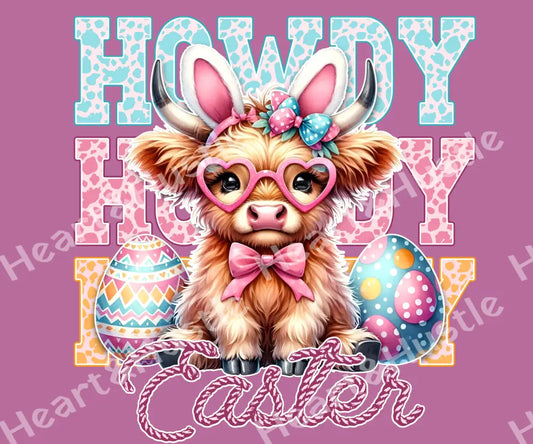 Easter Howdy Cow