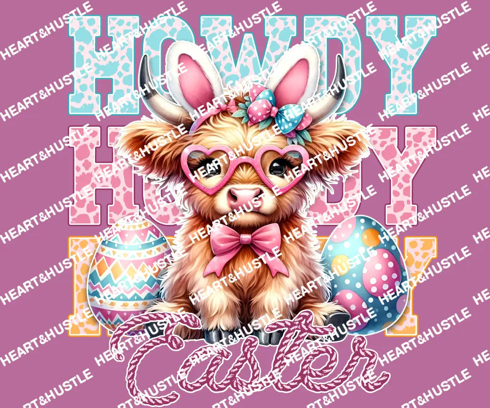 Easter Howdy Cow