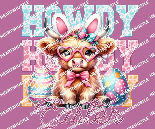 Easter Howdy Cow