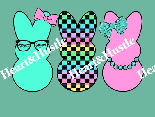 Easter Neon checkered peeps