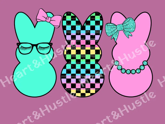 Easter Neon checkered peeps