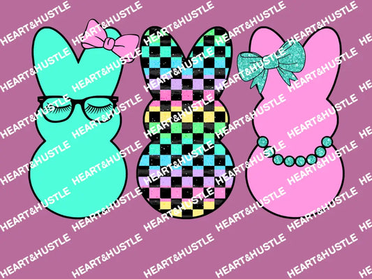 Easter Neon checkered peeps