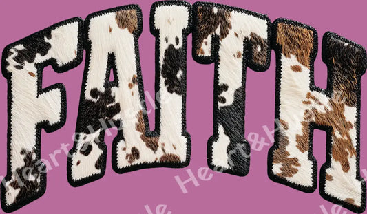 Faith Cow Fur Black