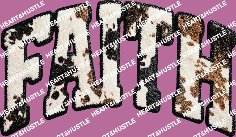 Faith Cow Fur Black