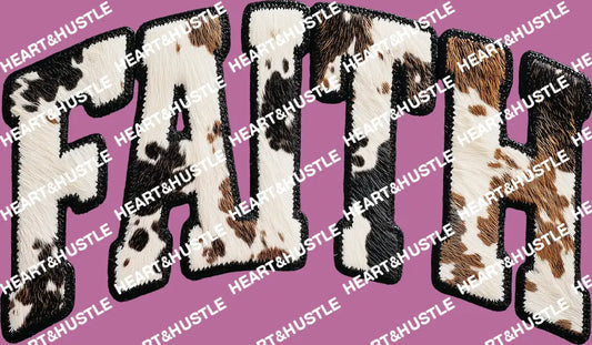 Faith Cow Fur Black