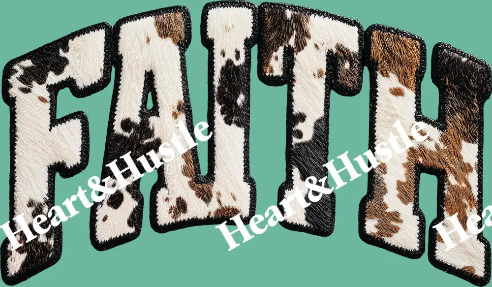 Faith Cow Fur Black