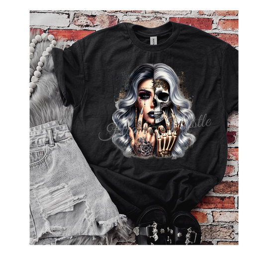 Two Face Girl tee