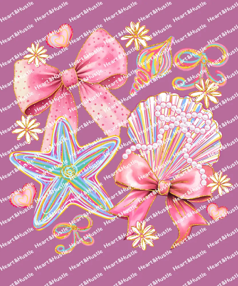 Floral Coquette Seashell