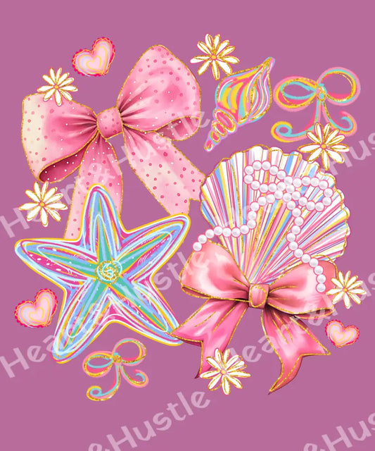 Floral Coquette Seashell