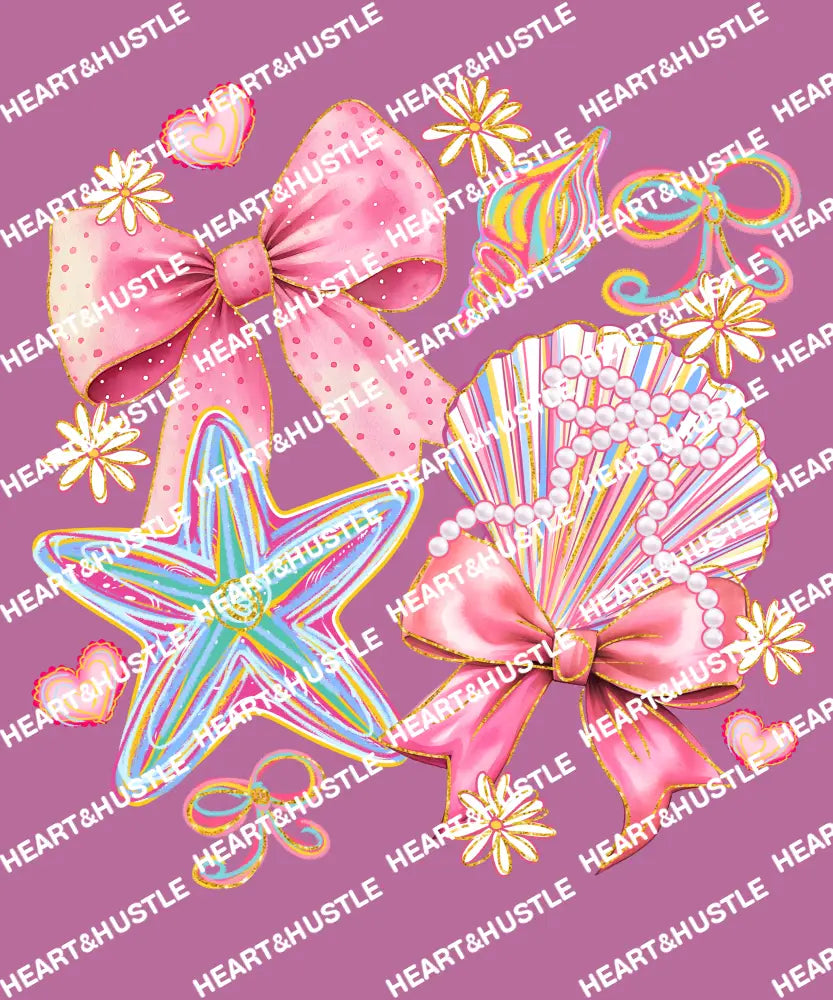 Floral Coquette Seashell