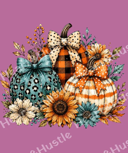 Floral Fall Pumpkin