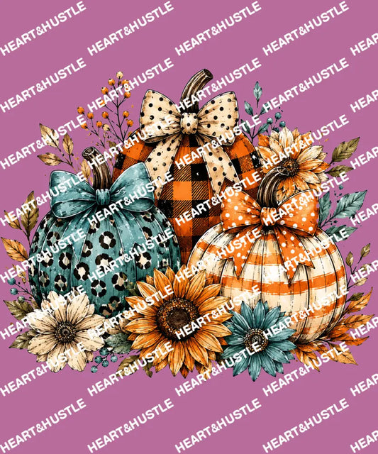 Floral Fall Pumpkin