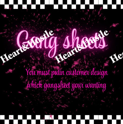Gang sheets