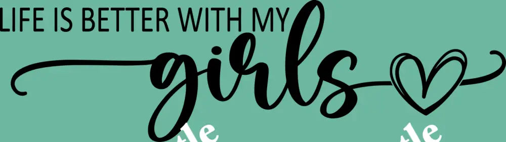 Girl Mama with Arm Print Black