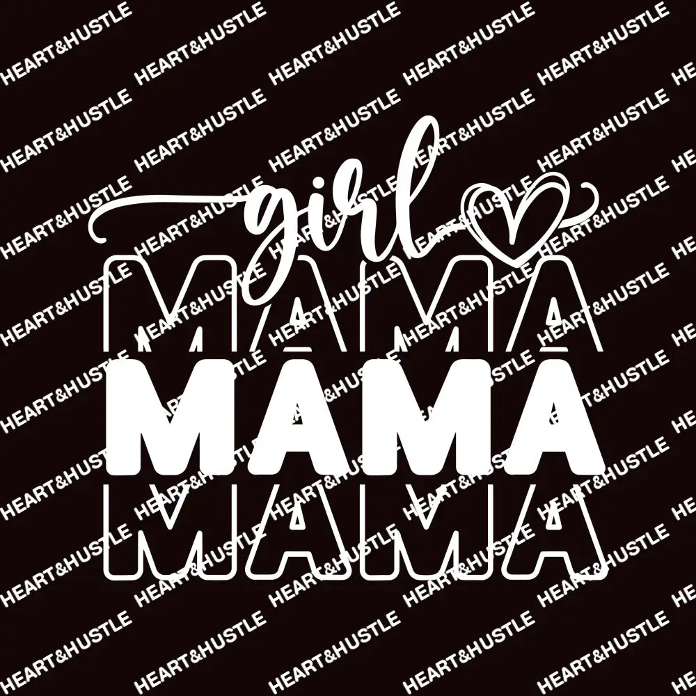 Girl Mama With Arm Print White