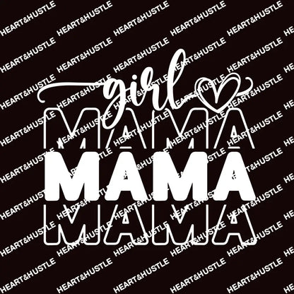 Girl Mama With Arm Print White