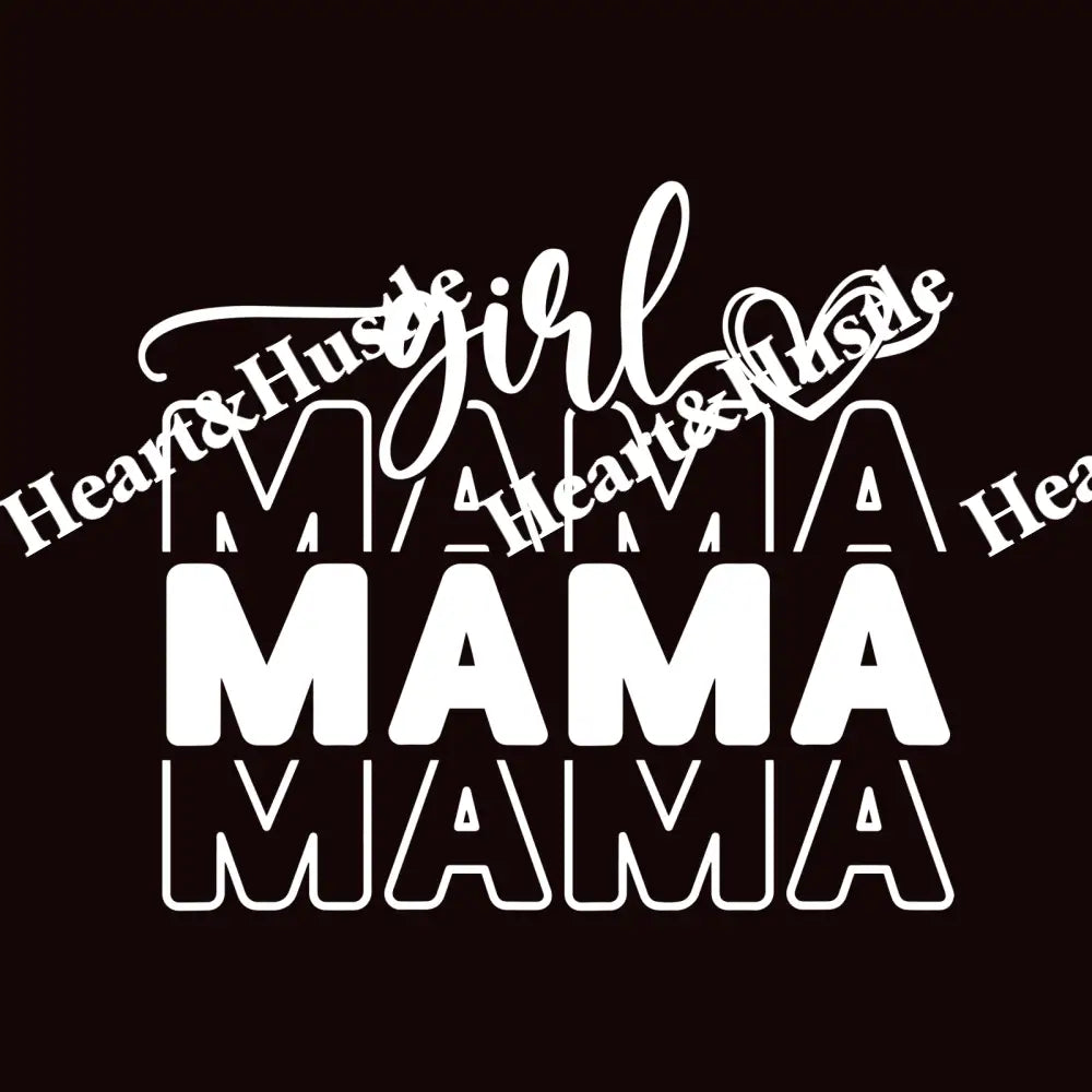 Girl Mama With Arm Print White
