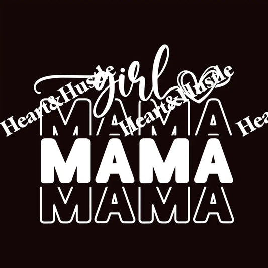 Girl Mama With Arm Print White