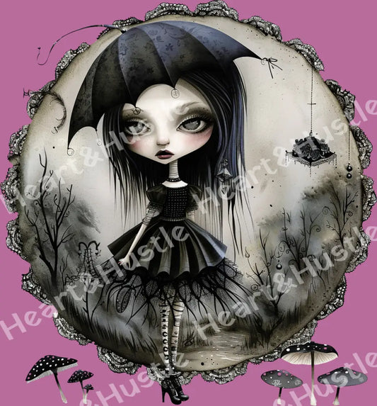 Goth Girl with Umbrella