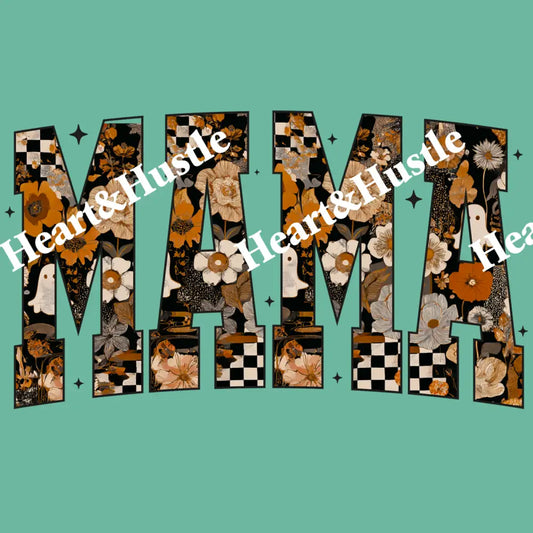 Halloween Fall Mama Black