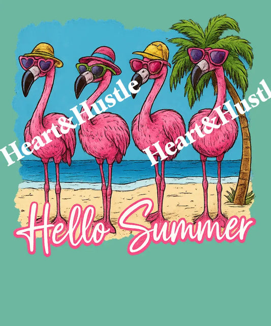 Hello Summer Flamingo