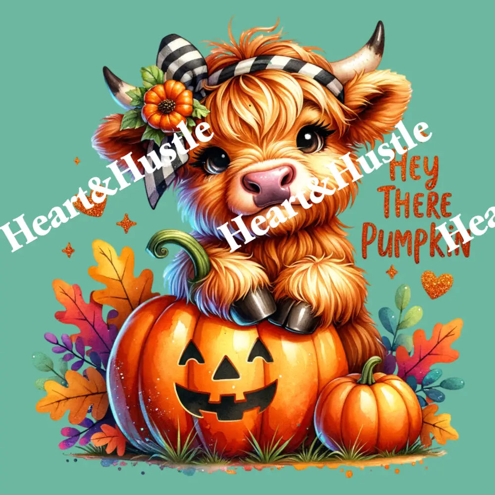 Hey There Pumpkin Cow