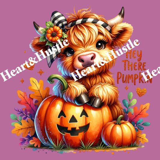 Hey There Pumpkin Cow