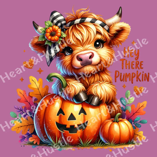 Hey There Pumpkin Cow