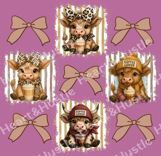 Highland Cow and Bows