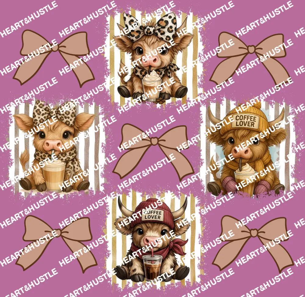 Highland Cow and Bows